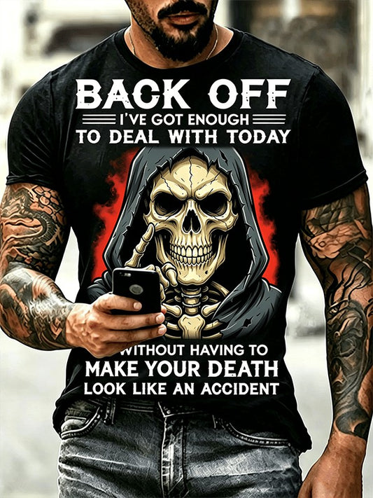 Herren T-Shirt mit dunklem Schädel bedruckt