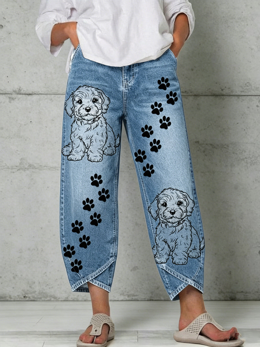 Damen-Tier-Kunst-Druck-Hose
