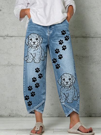 Damen-Tier-Kunst-Druck-Hose