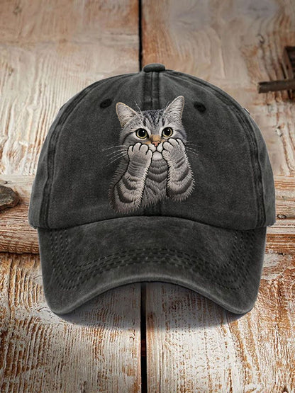 Unisex Schöne Katze Bestickter Hut