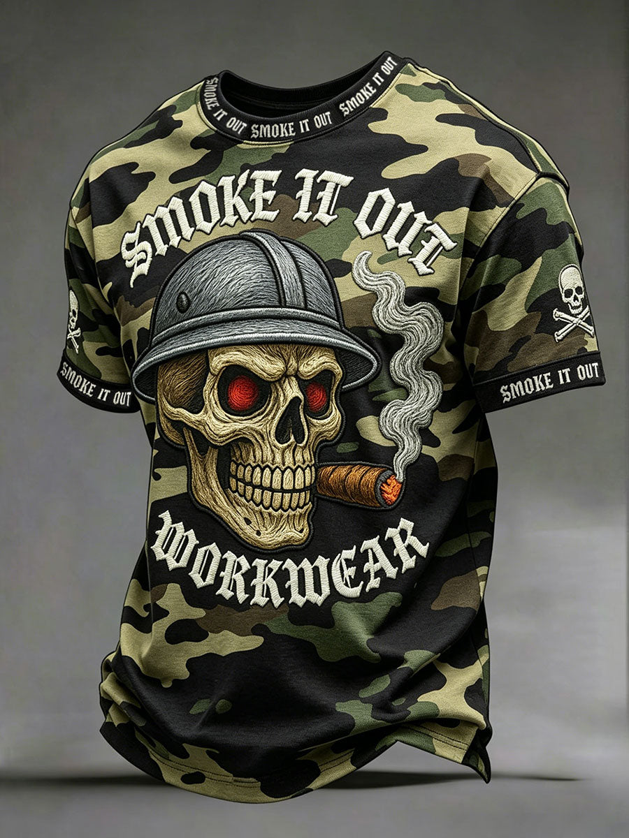Camouflage-T-Shirts für Männer rauchen