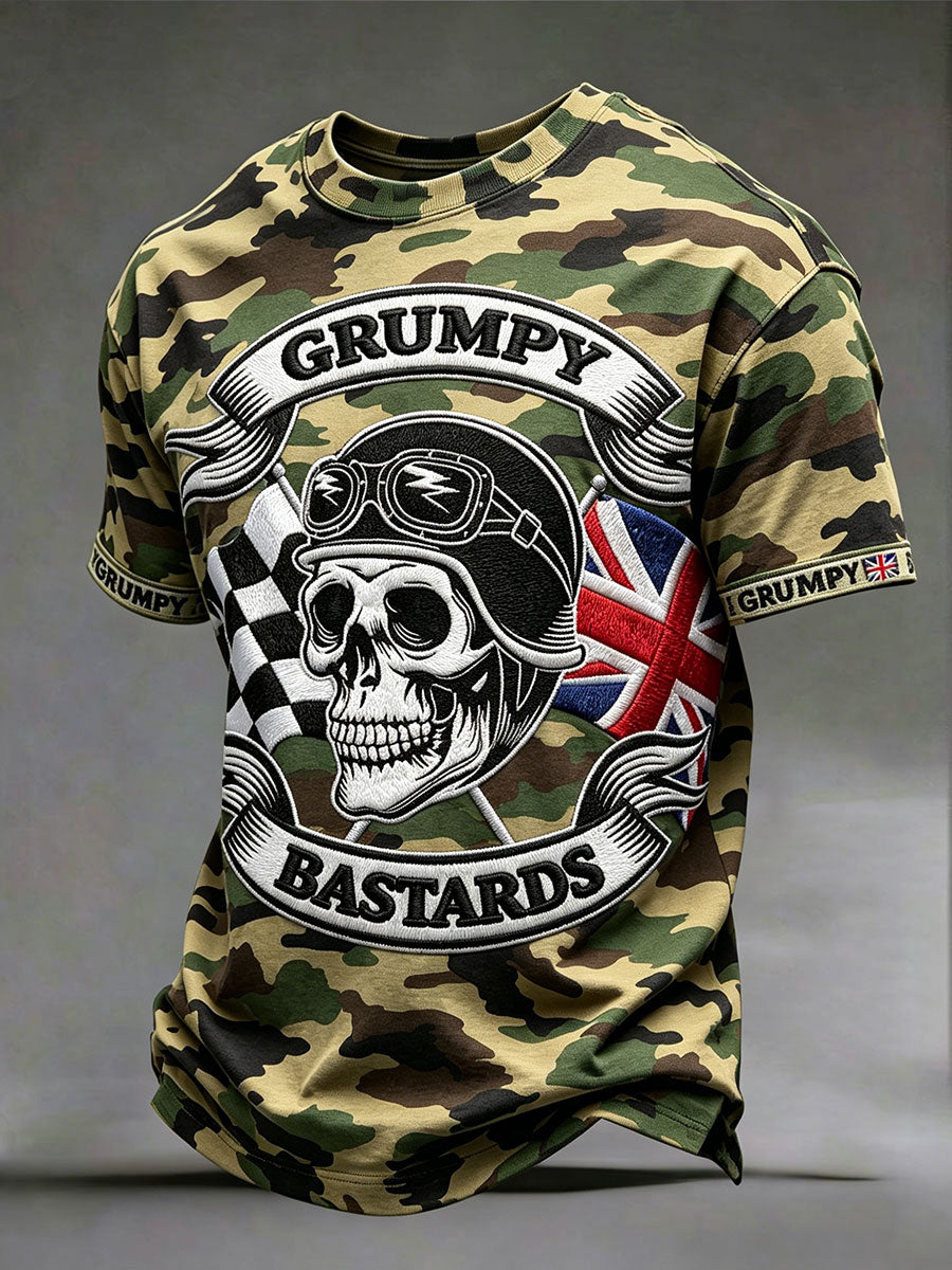 Männer "mürrische Bastard"-Tarn-T-Shirts