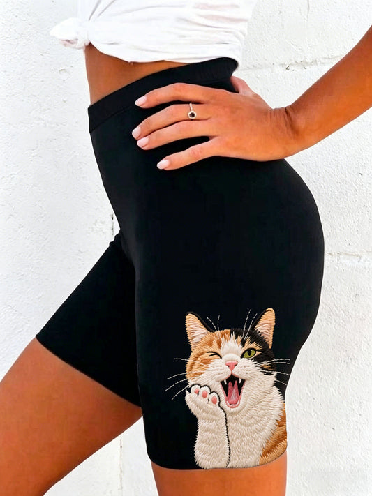 Frauen schöne Katzen muster Stretch Leggings