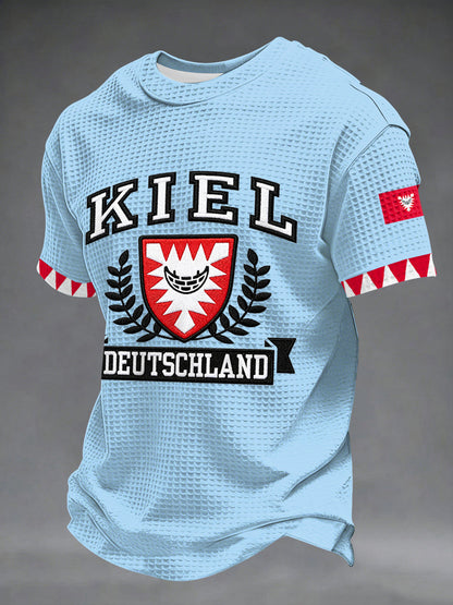 Männer Kieler Woche 2026 Gedenk-Waffel-T-Shirt