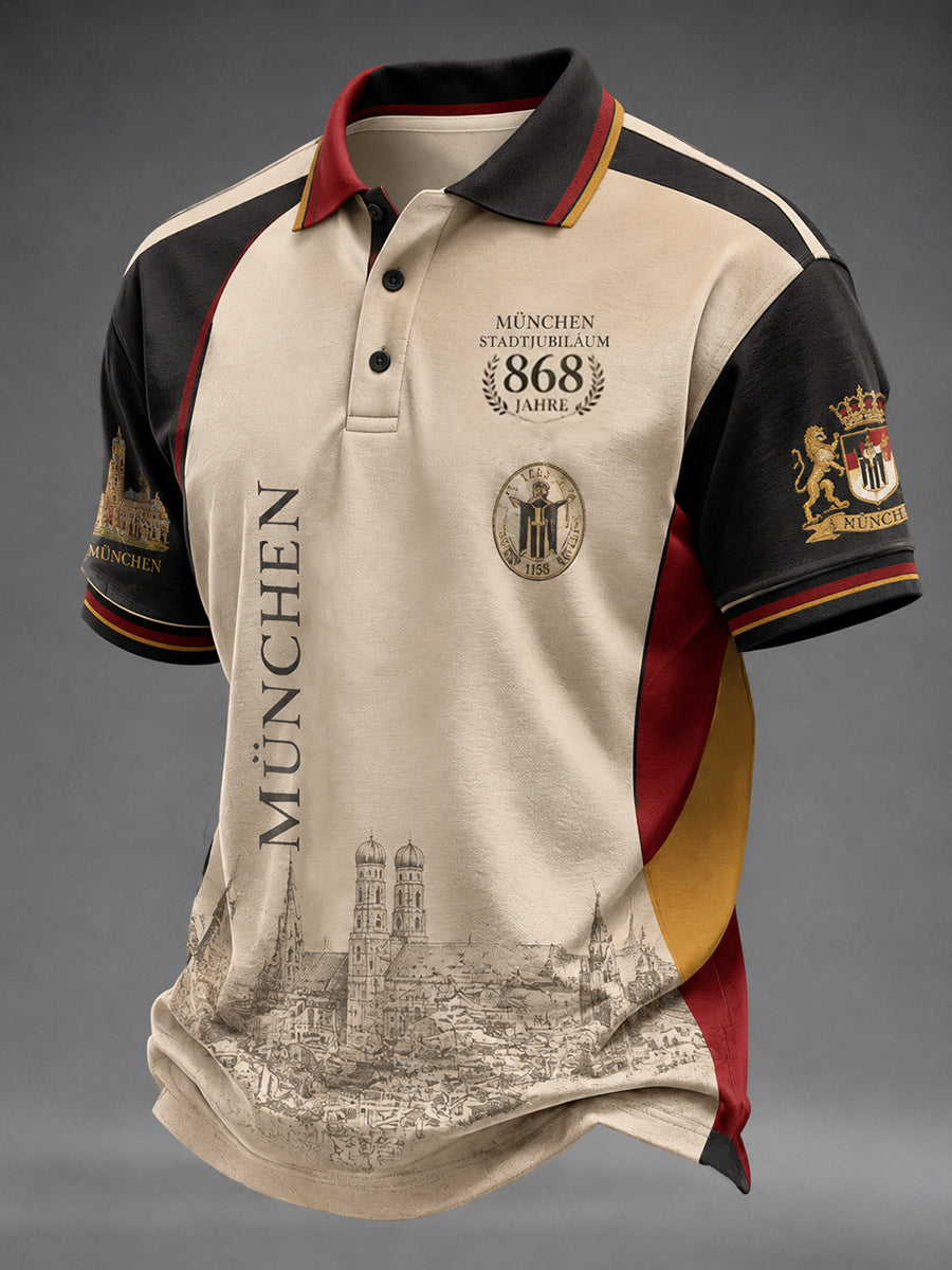 Herren-T-Shirt mit Stadt gründungs fest Print München