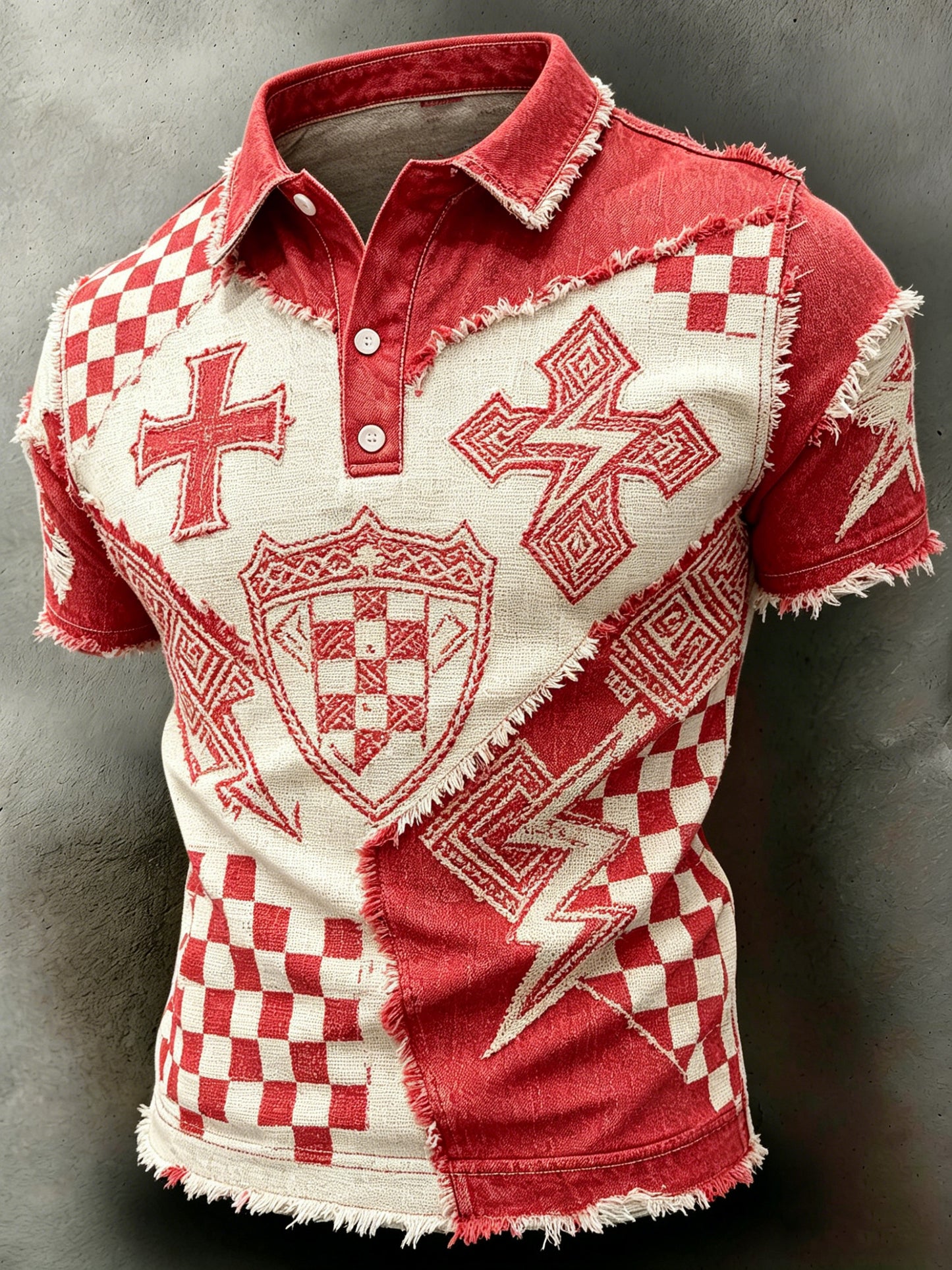 Herren-Schweizer-Fußballspiel-Kunstdruck-Polo