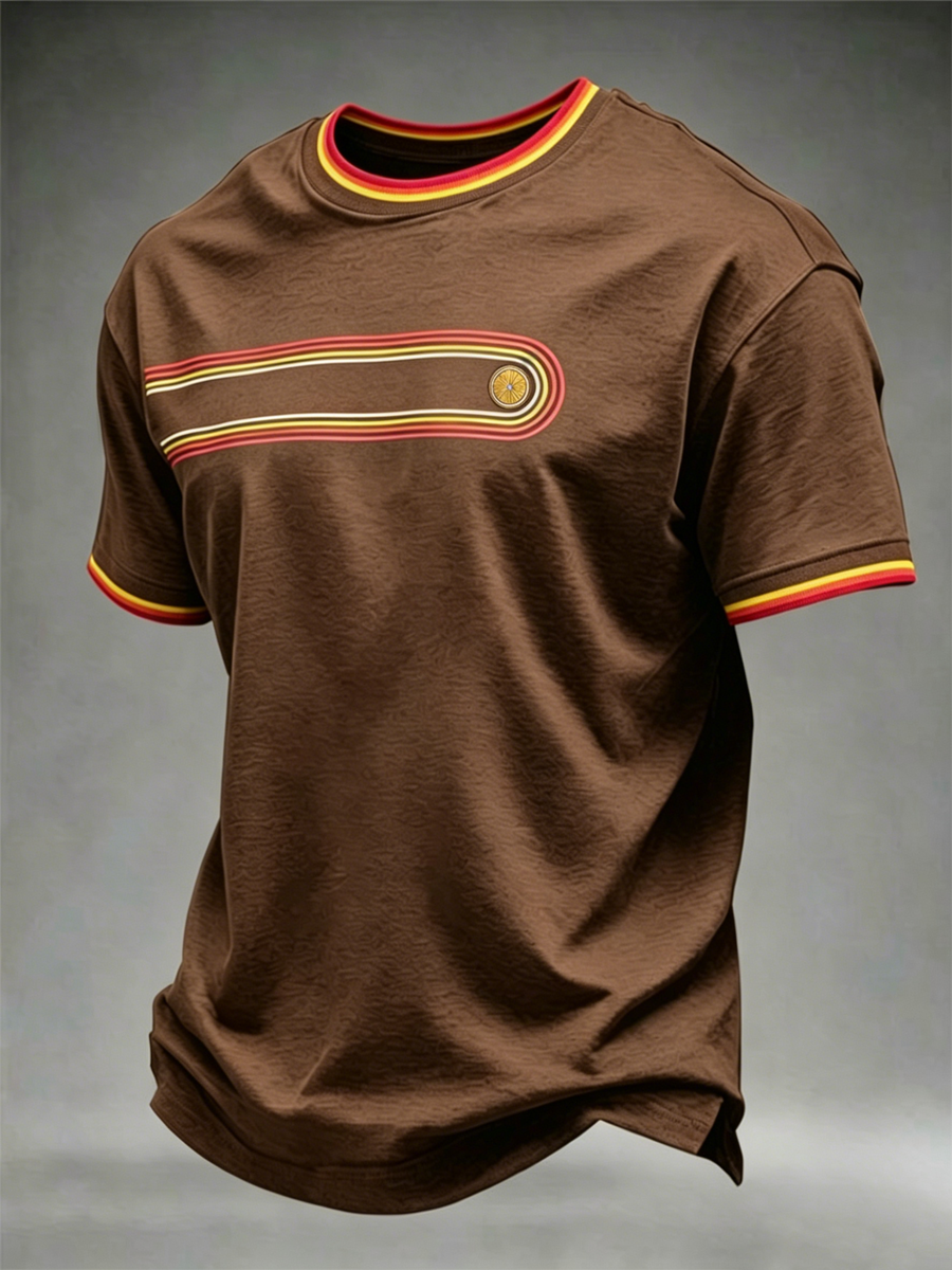 T-Shirt mit kurzen Ärmeln für Herren Retro
