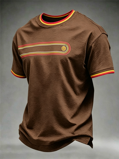 T-Shirt mit kurzen Ärmeln für Herren Retro