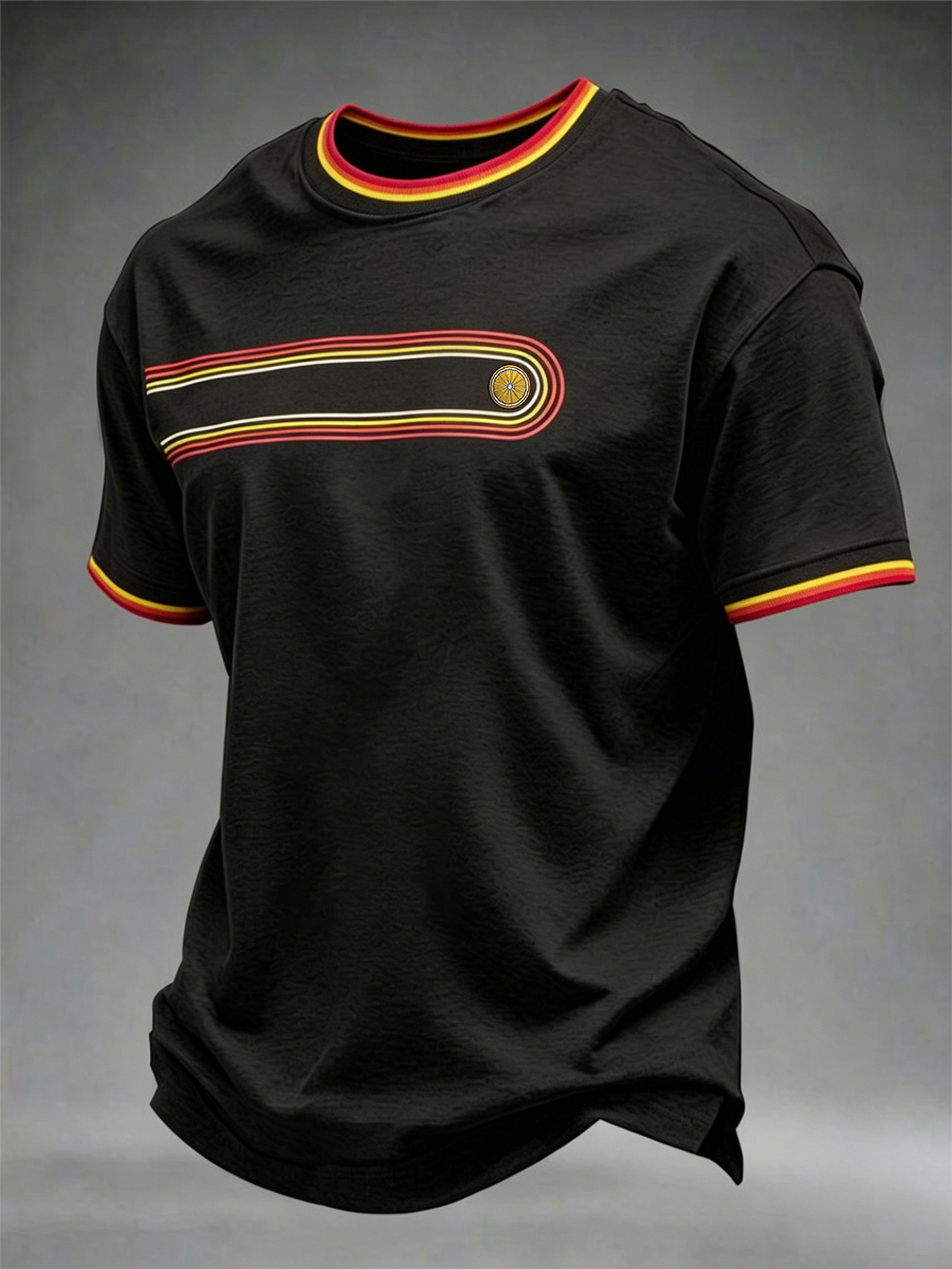 T-Shirt mit kurzen Ärmeln für Herren Retro