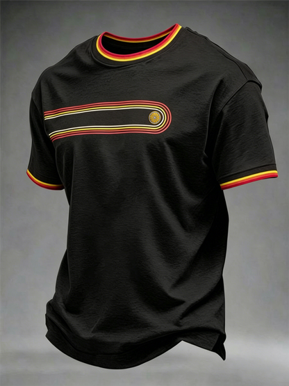 T-Shirt mit kurzen Ärmeln für Herren Retro
