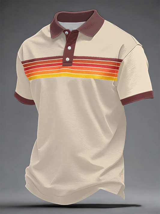 Herren-Retro-Poloshirt