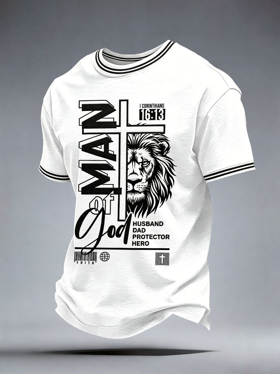 Männer Mann von Gott T-Shirt