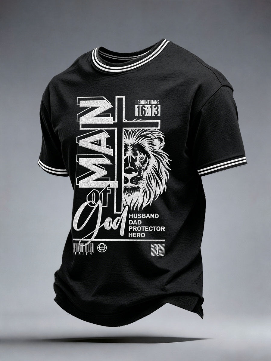 Männer Mann von Gott T-Shirt