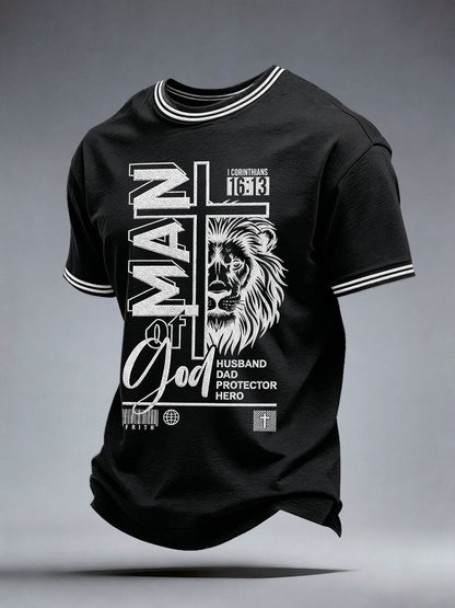 Männer Mann von Gott T-Shirt