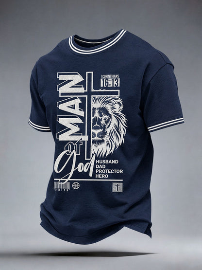 Männer Mann von Gott T-Shirt