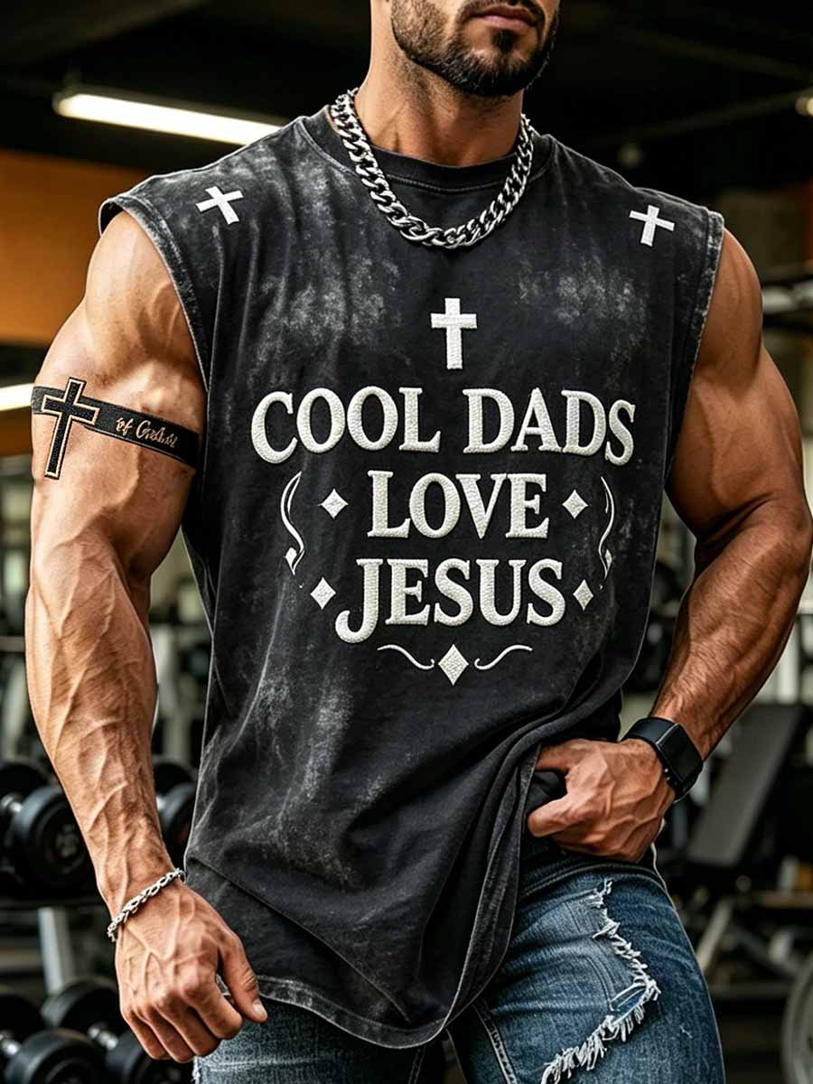 Lässiges Herren-Top mit Glaubensmotiv zum Vatertag