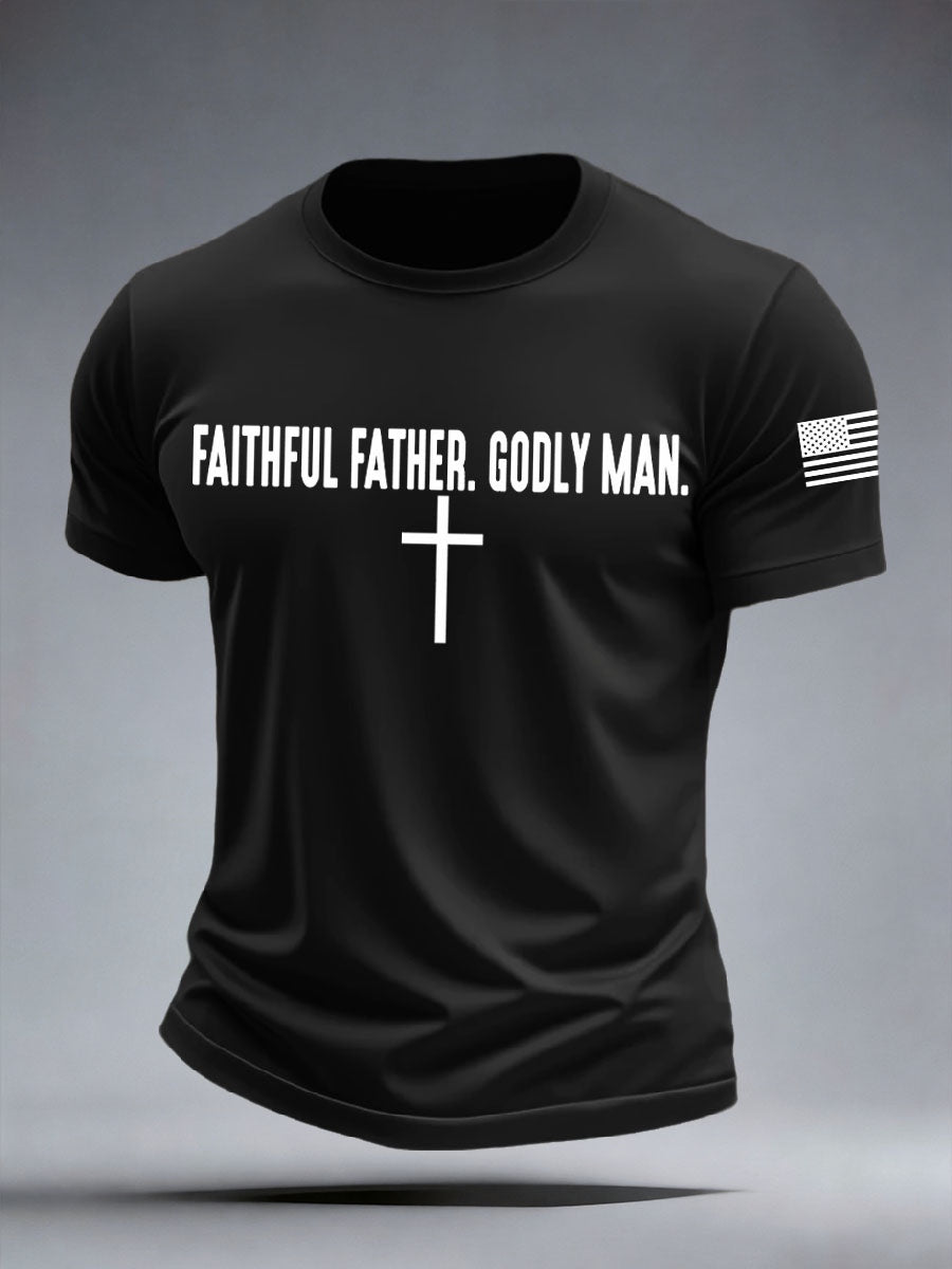 Der treue Vater der Männer Godly Man T-Shirt
