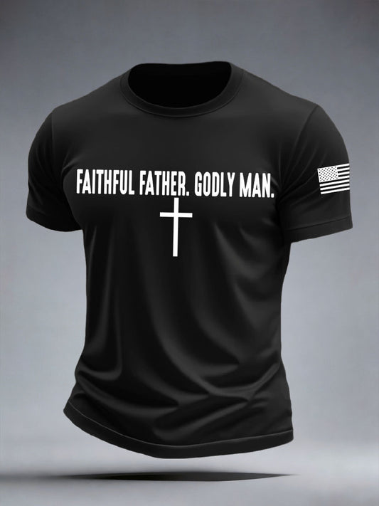 Der treue Vater der Männer Godly Man T-Shirt