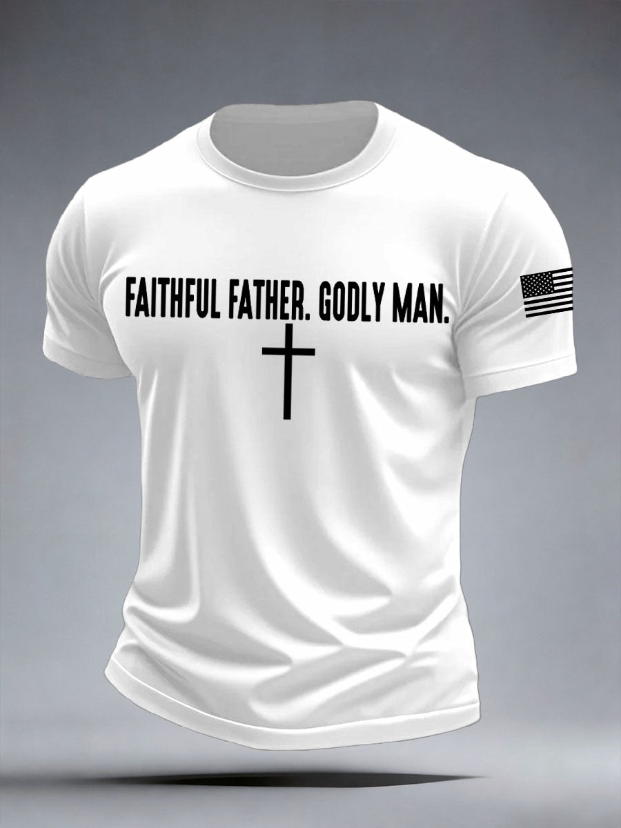 Der treue Vater der Männer Godly Man T-Shirt