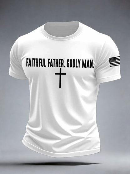 Der treue Vater der Männer Godly Man T-Shirt
