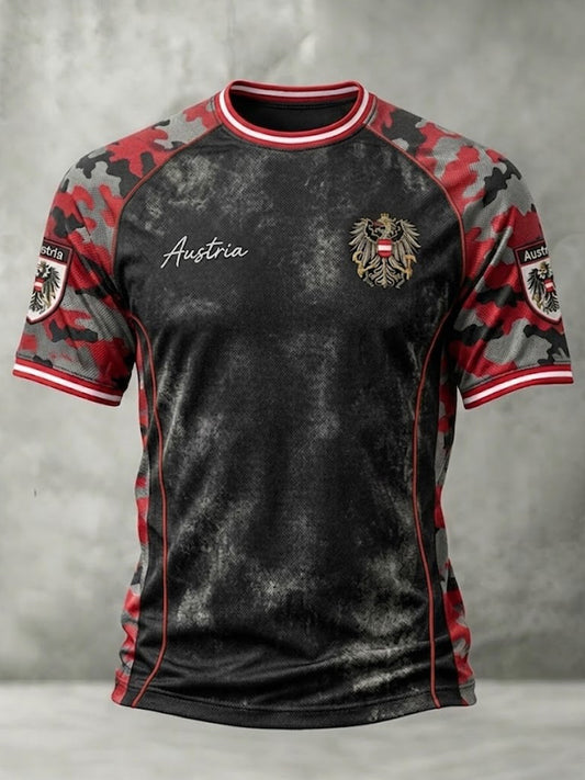 Herren-T-Shirt aus Österreich mit kurzen Ärmeln