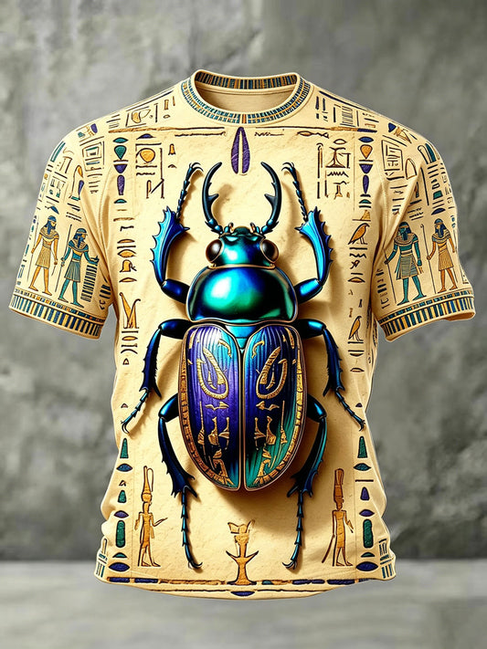 Männer alte Ägypten Skarabäus T-Shirts