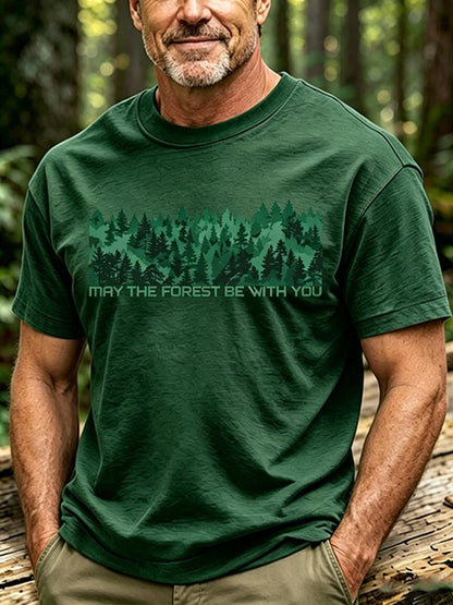 Männer mögen der Wald mit dir sein, drucken T-Shirt