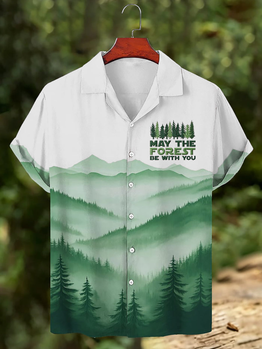 Männer mögen der Wald mit dir sein, Print Shirt
