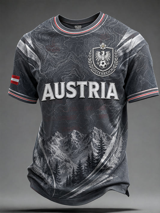 Herren-T-Shirt aus Österreich mit kurzen Ärmeln