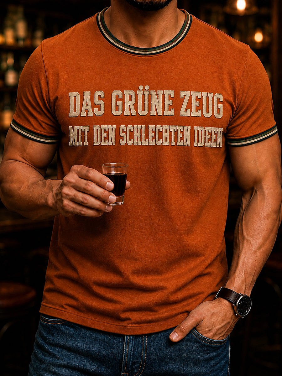 Herren-Herbal-Likör-Liebhaber-Shirt in Deutsch