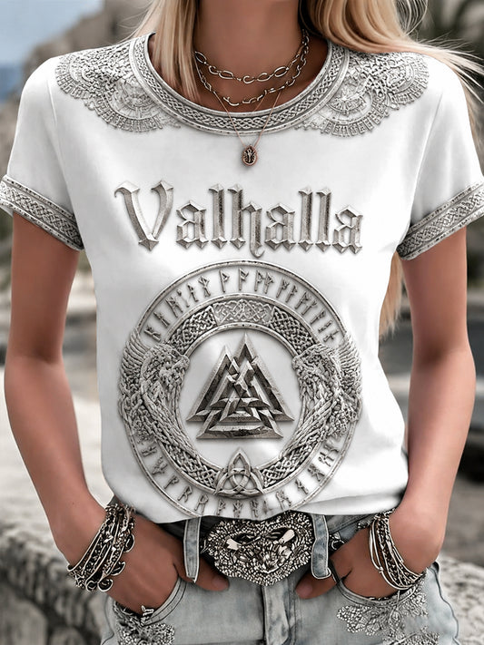 Valhalla Damen-T-Shirt mit Aufdruck