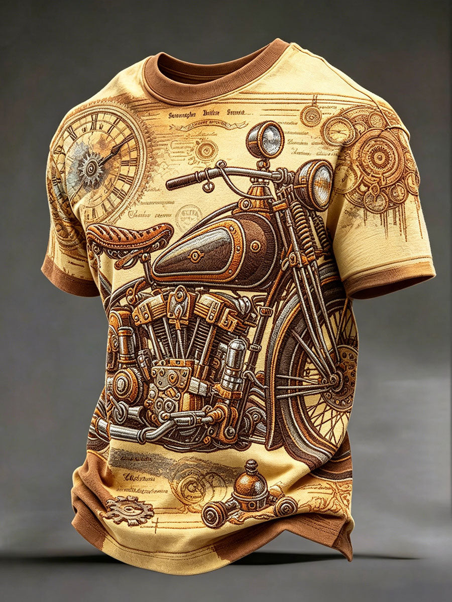 Herren Vintage Motorrad T-Shirt