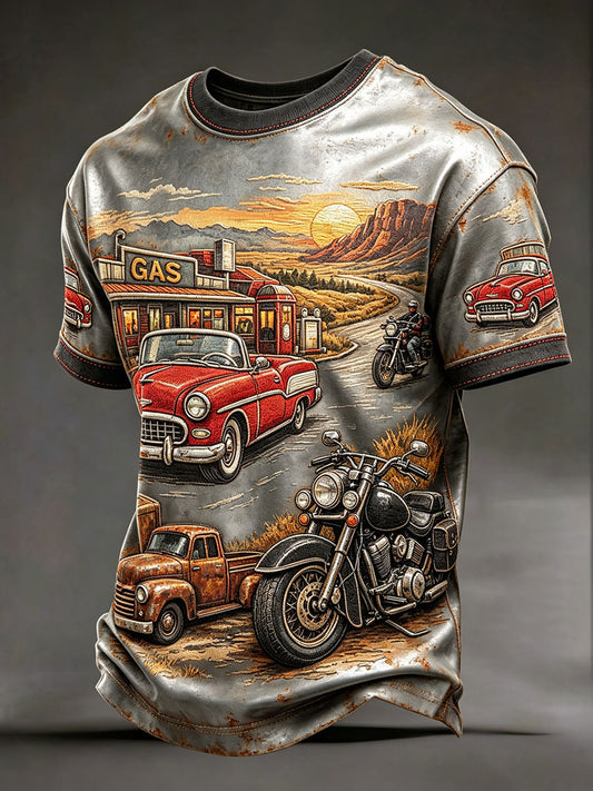 Herren Motorrad Vintage T-Shirts