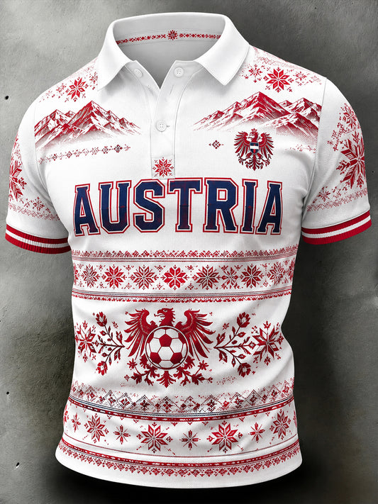 Herren-Fußballkurzarmshirt aus Österreich