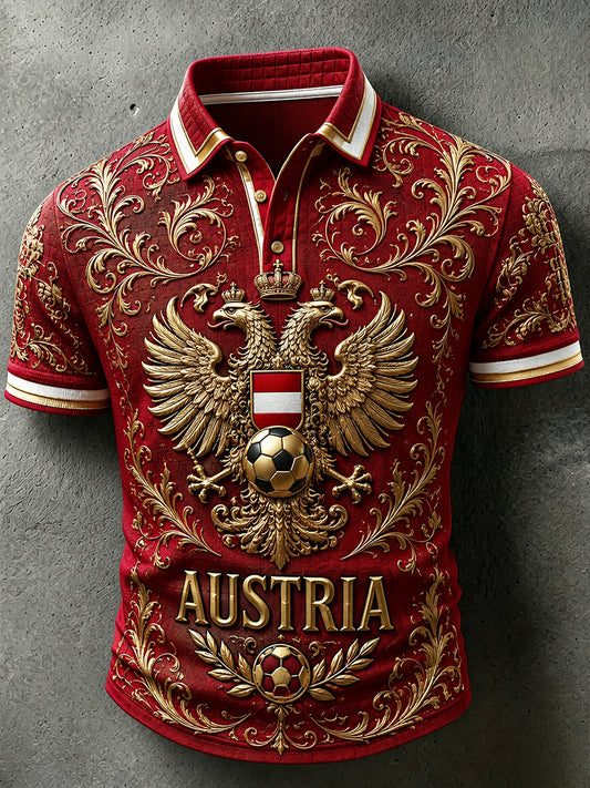 Herren-Fußballkurzarmshirt aus Österreich