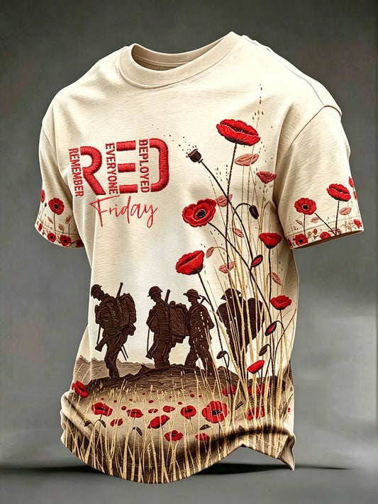 Rote Freitags-T-Shirts für Herren