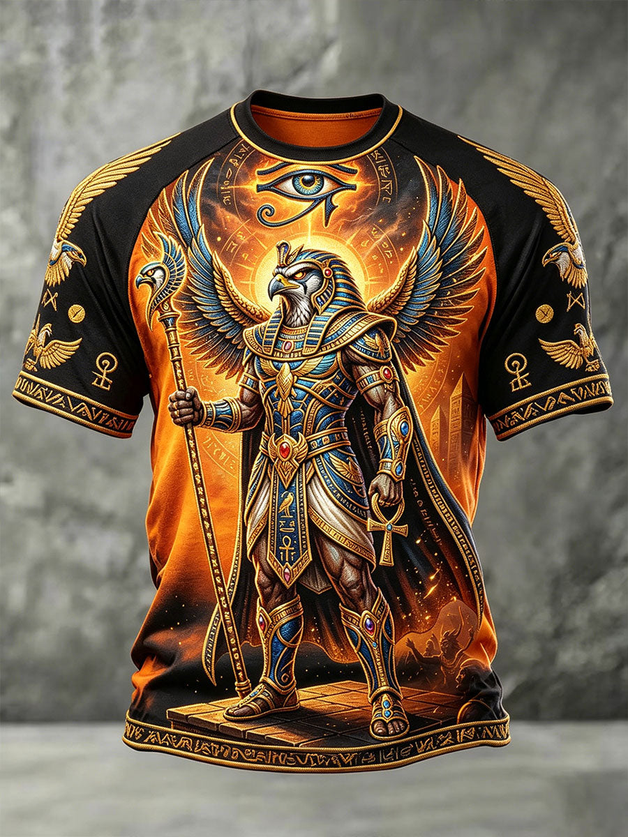 Herren-T-Shirts mit Horus aus dem Alten Ägypten