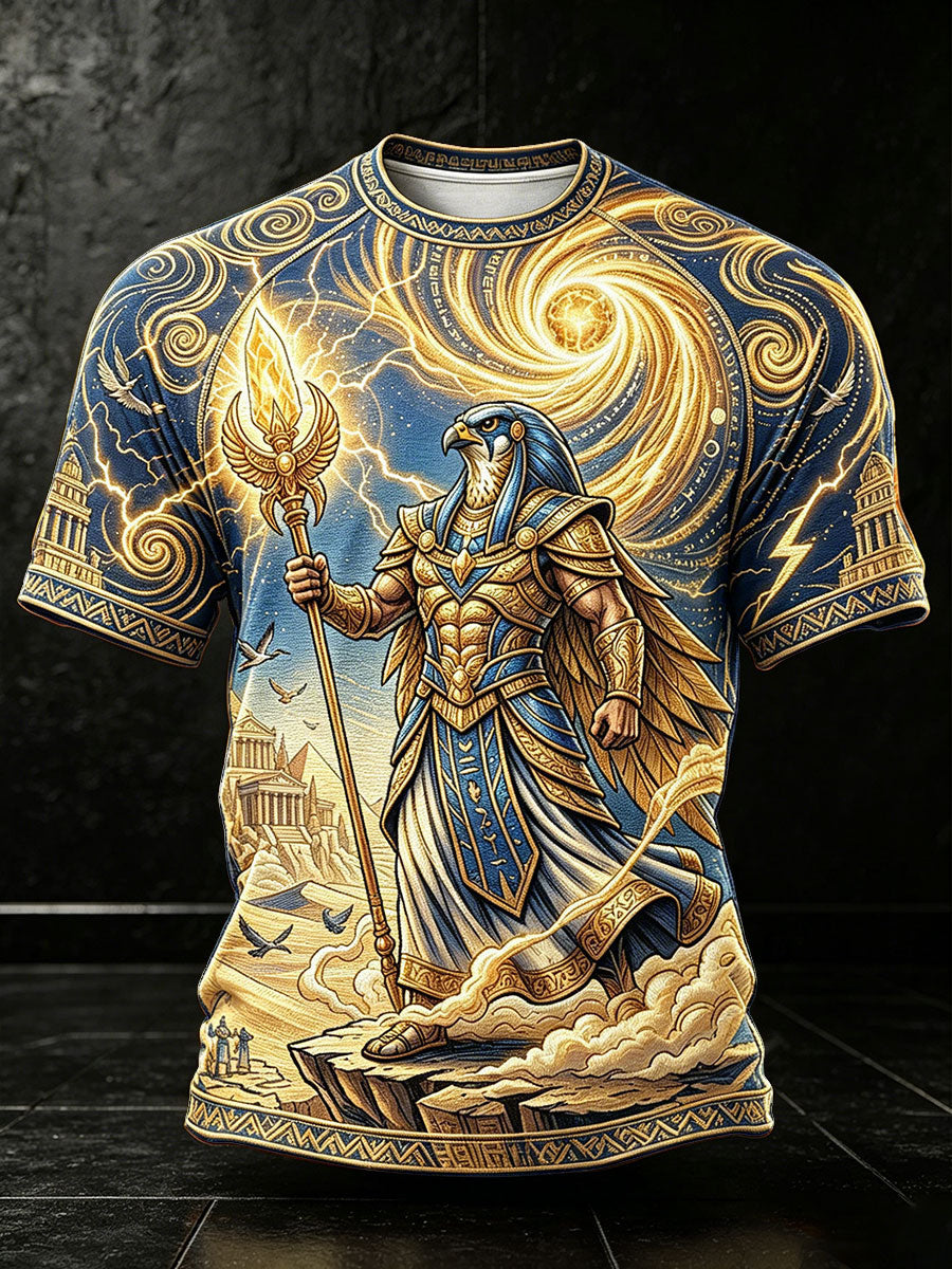 Herren-T-Shirts mit Horus aus dem Alten Ägypten
