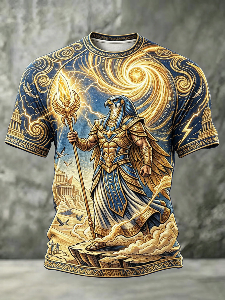 Herren-T-Shirts mit Horus aus dem Alten Ägypten