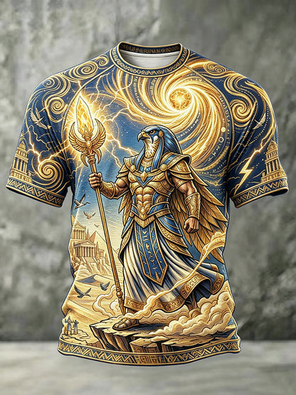 Herren-T-Shirts mit Horus aus dem Alten Ägypten