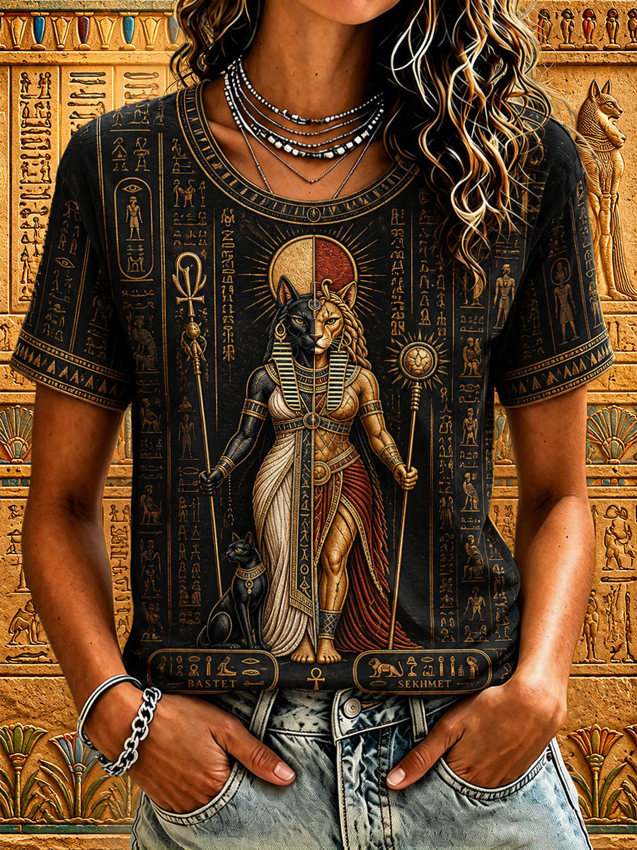 Altes Ägypten Bastet und Sekhmet T-Shirts