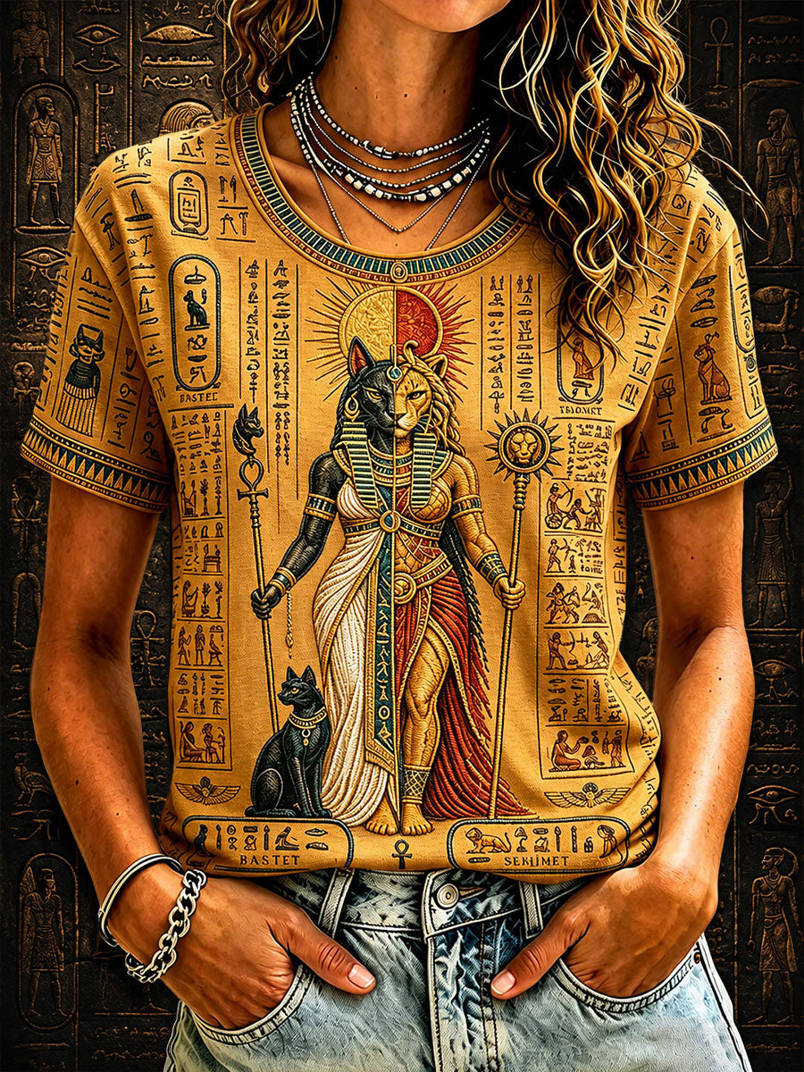 Altes Ägypten Bastet und Sekhmet T-Shirts