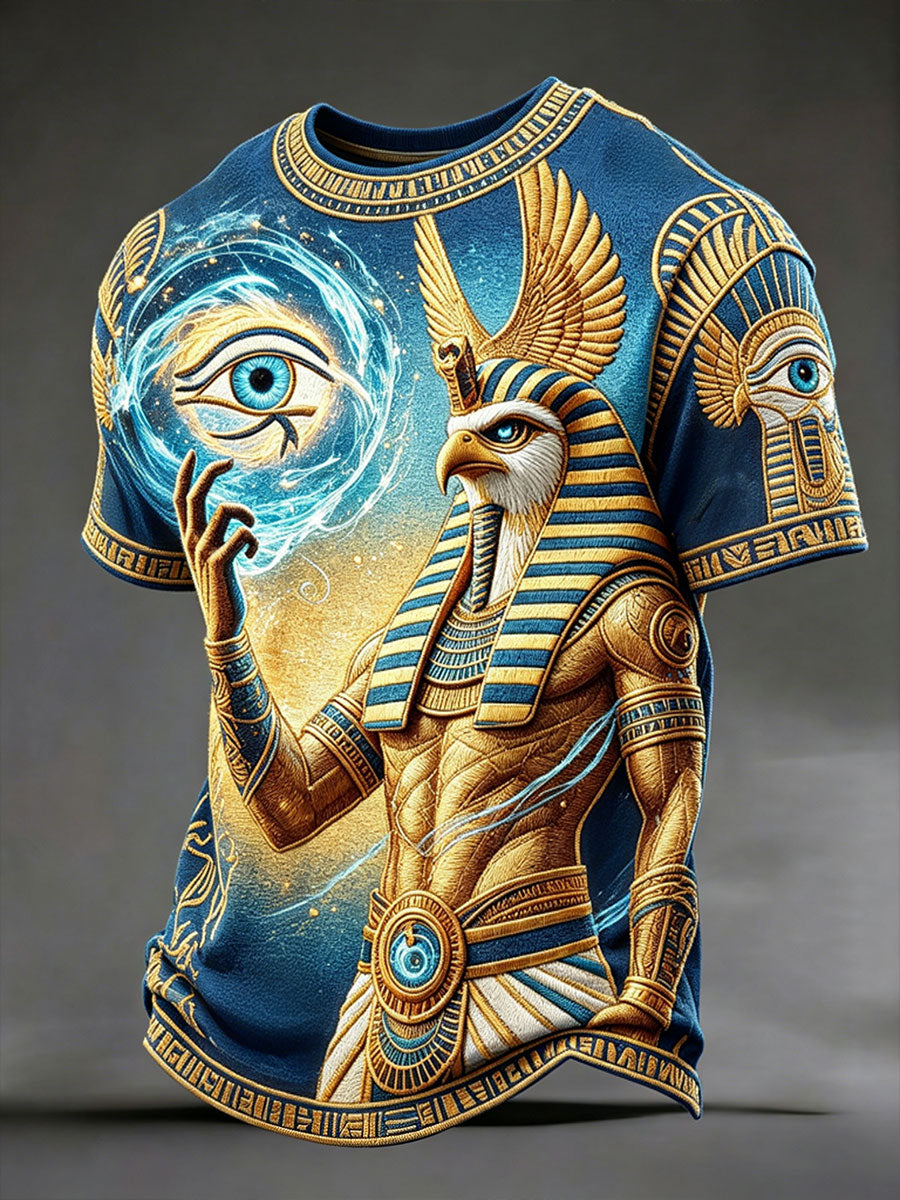 Herren-T-Shirts mit Horus aus dem Alten Ägypten
