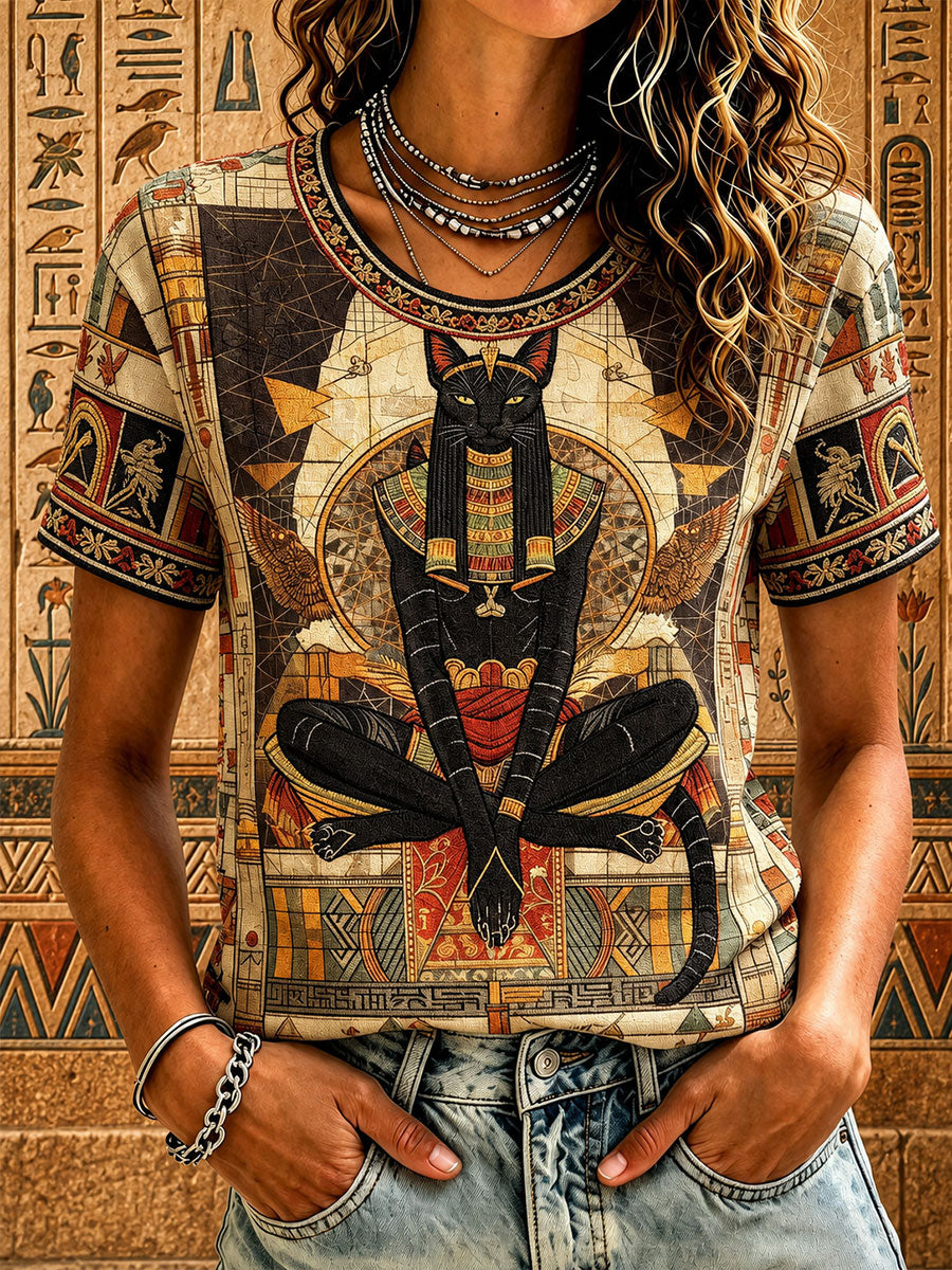 Bastet T-Shirts für Frauen im alten Ägypten
