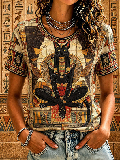 Bastet T-Shirts für Frauen im alten Ägypten