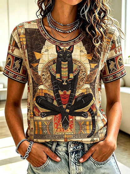 Bastet T-Shirts für Frauen im alten Ägypten
