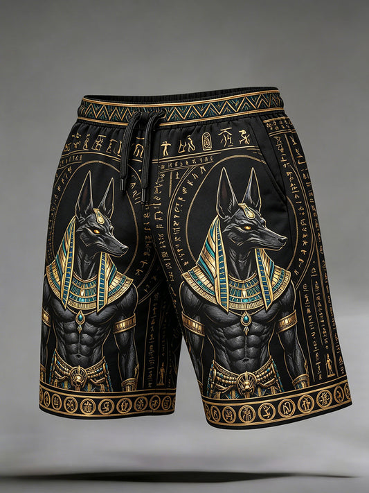 Alte ägyptische Anubis-Shorts für Männer