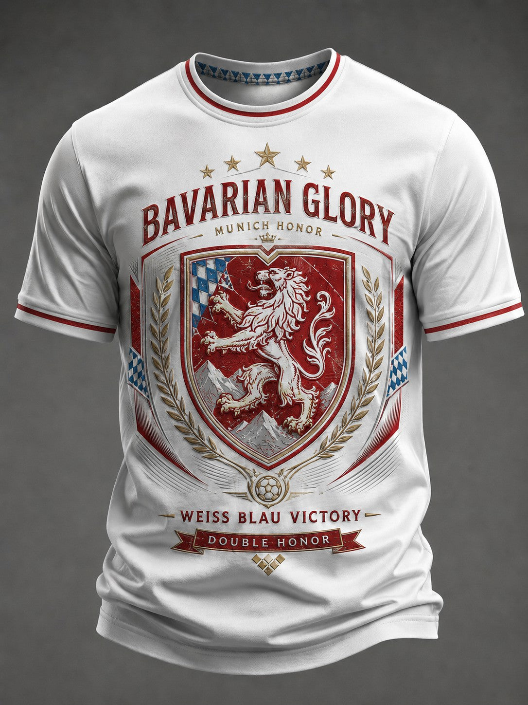 Herren-T-Shirt mit deutschem bayerischem Glanz-Print