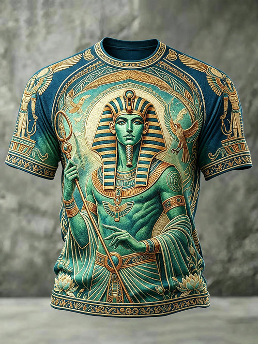 Herren-T-Shirts mit altägyptischem Osiris-Design
