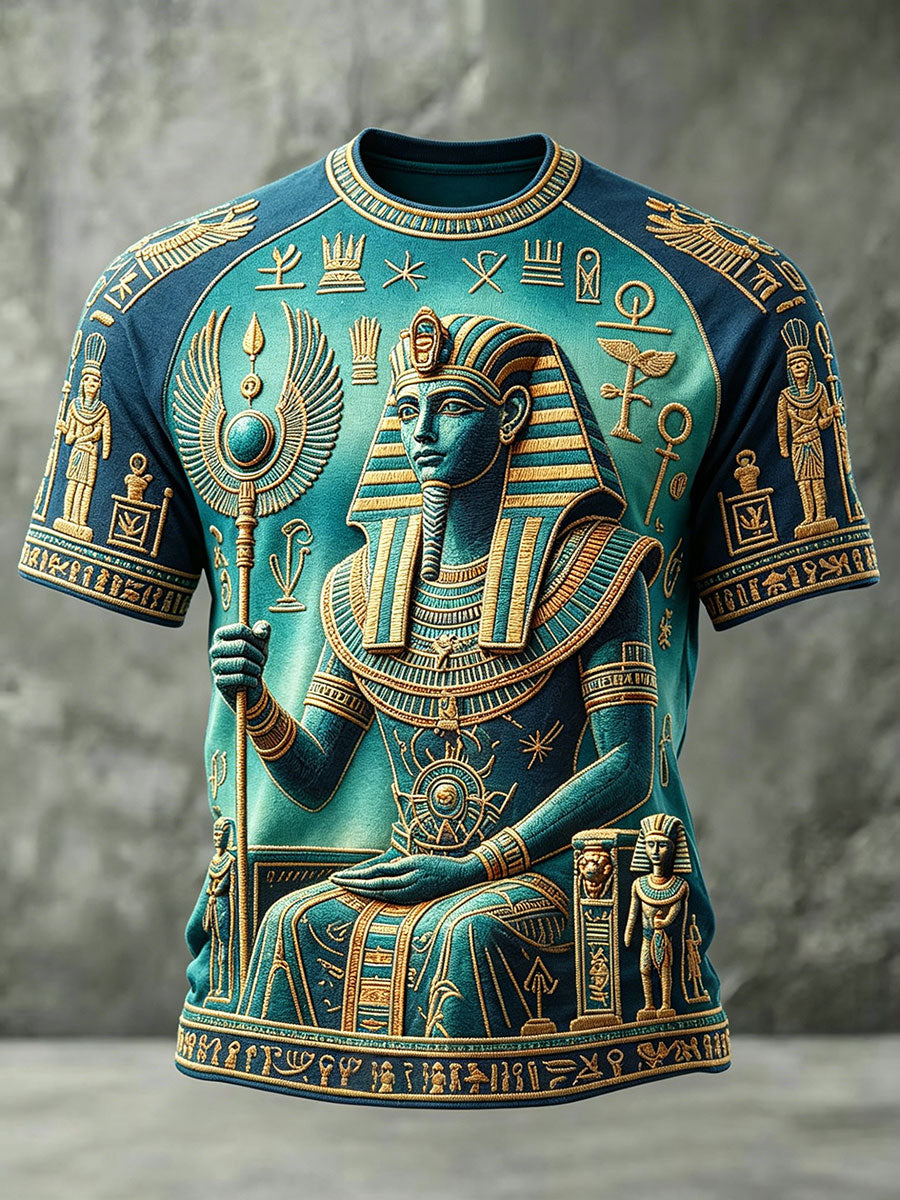 Herren-T-Shirts mit altägyptischem Osiris-Design
